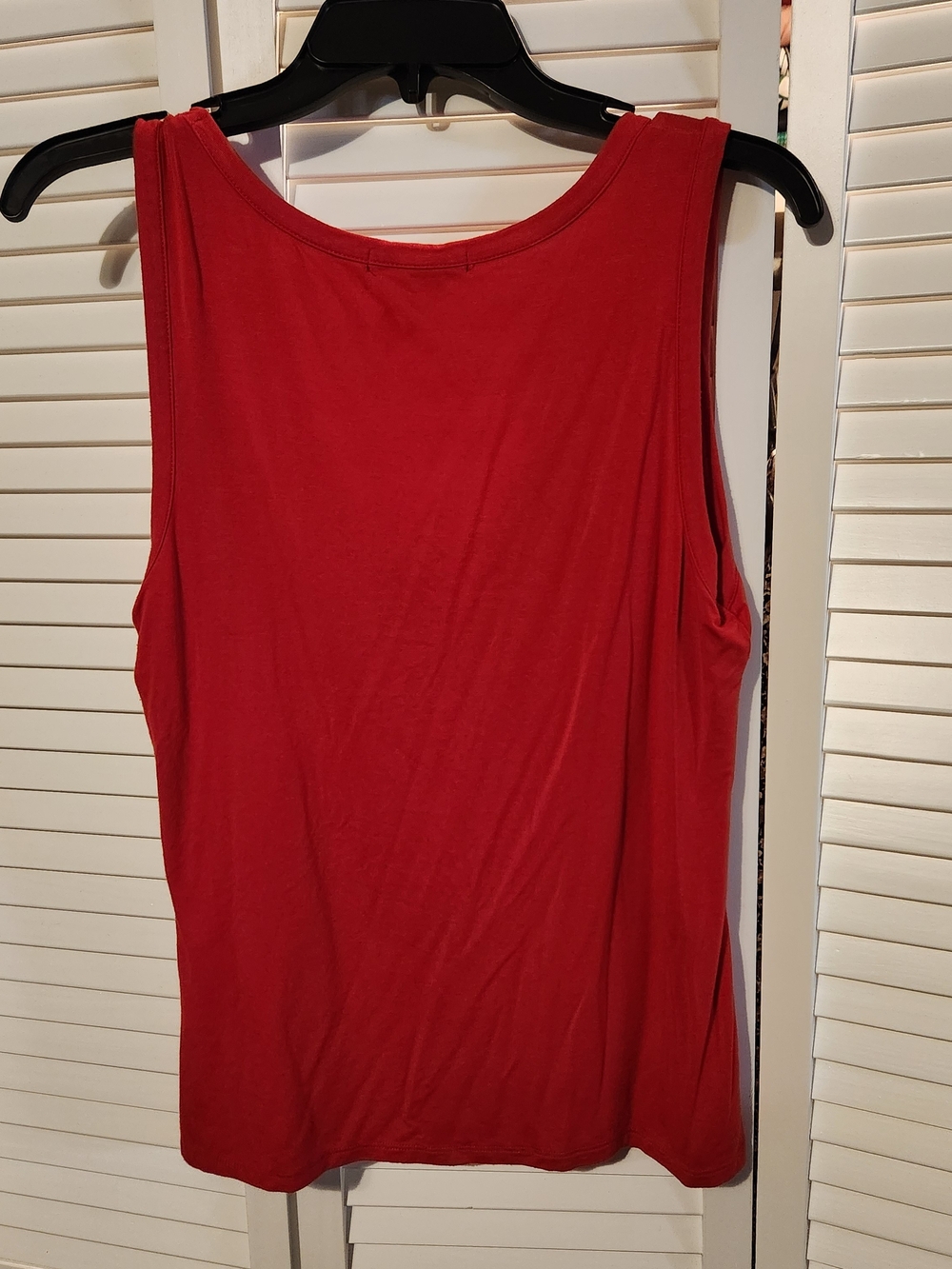 Boston Proper Red Scoop Neck Tank - Picture 2 of 4